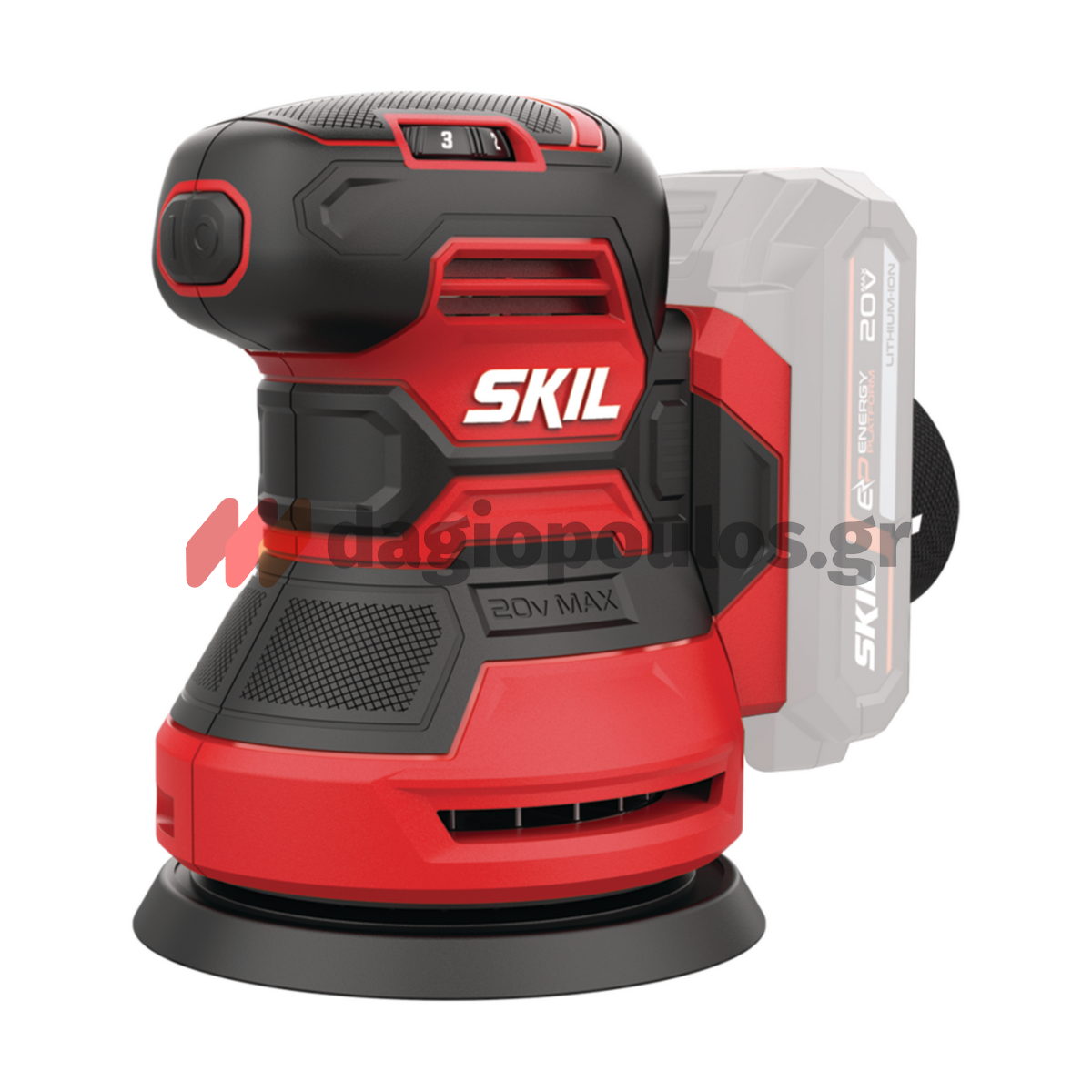 Skil 3745 CA 20V Max Έκκεντρο Περιστροφικό Τριβείο Μπαταρίας 18V Li-Ion 125mm Με Μπαταρία 2.5Ah