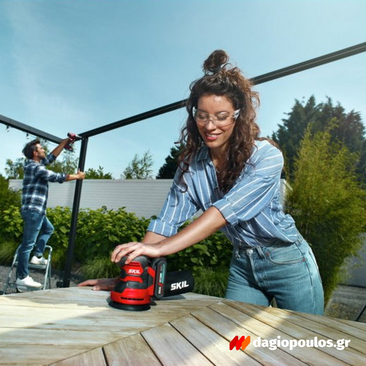 Skil 3745 CA 20V Max Έκκεντρο Περιστροφικό Τριβείο Μπαταρίας 18V Li-Ion 125mm Με Μπαταρία 2.5Ah