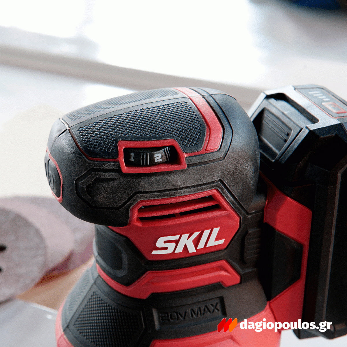 Skil 3745 CA 20V Max Έκκεντρο Περιστροφικό Τριβείο Μπαταρίας 18V Li-Ion 125mm Με Μπαταρία 2.5Ah