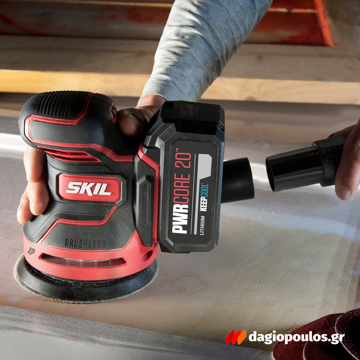 Skil 3750 FA 20V Max Brushless Έκκεντρο Περιστροφικό Τριβείο Μπαταρίας 18V Li-Ion 125mm Με Μπαταρία 2.5Ah
