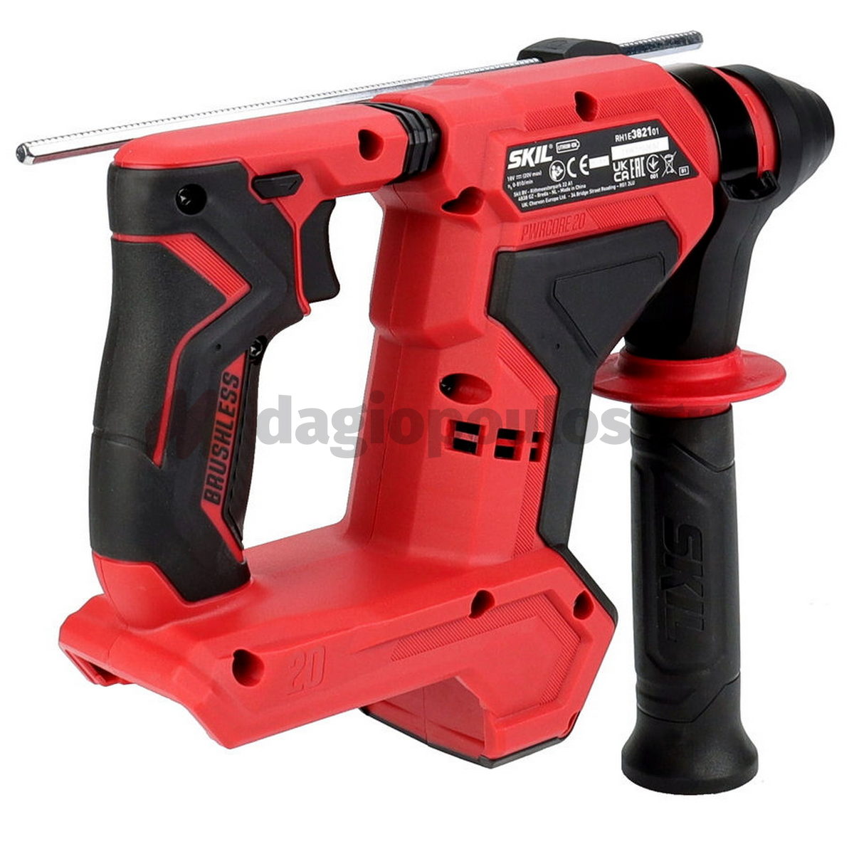 Skil 3821 CA 20V Max Brushless Πνευματικό Περιστροφικό Σκαπτικό Πιστολέτο Μπαταρίας 18V Li-Ion SOLO