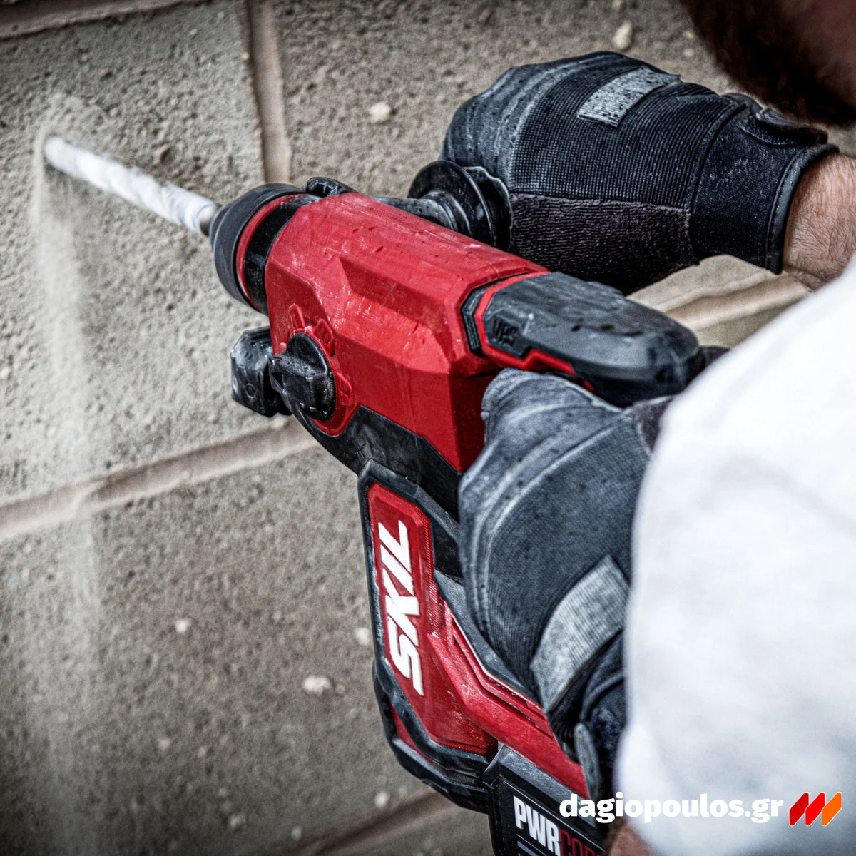 Skil 3851 CA 20V Max Brushless Περιστροφικό Πνευματικό Πιστολέτο SDS Plus 20V Li-Ion & 3111 AA Μπαταρία 4.0Ah Ταχυφορτιστής