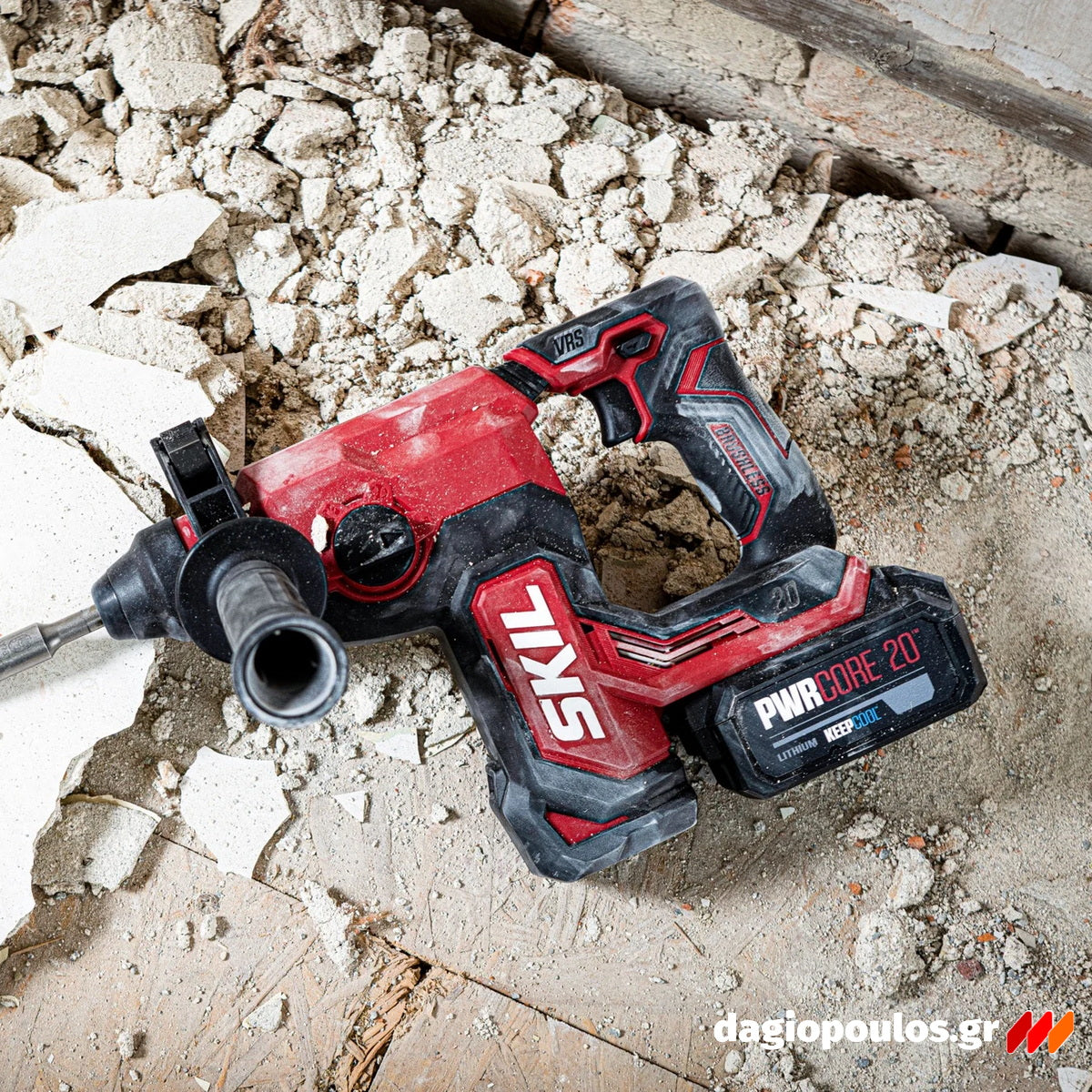 Skil 3851 CA 20V Max Brushless Περιστροφικό Πνευματικό Πιστολέτο SDS Plus 20V Li-Ion & 3111 AA Μπαταρία 4.0Ah Ταχυφορτιστής