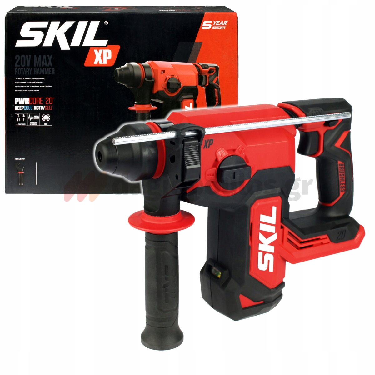 Skil 3851 CA 20V Max Brushless Περιστροφικό Πνευματικό Πιστολέτο SDS Plus 20V Li-Ion & 3111 AA Μπαταρία 4.0Ah Ταχυφορτιστής