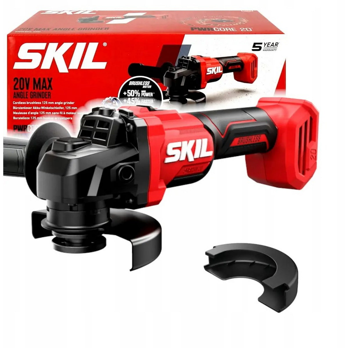 Skil 3923 CA 20V Max Brushless Γωνιακός Τροχός Μπαταρίας 18V Li-Ion 125mm SOLO