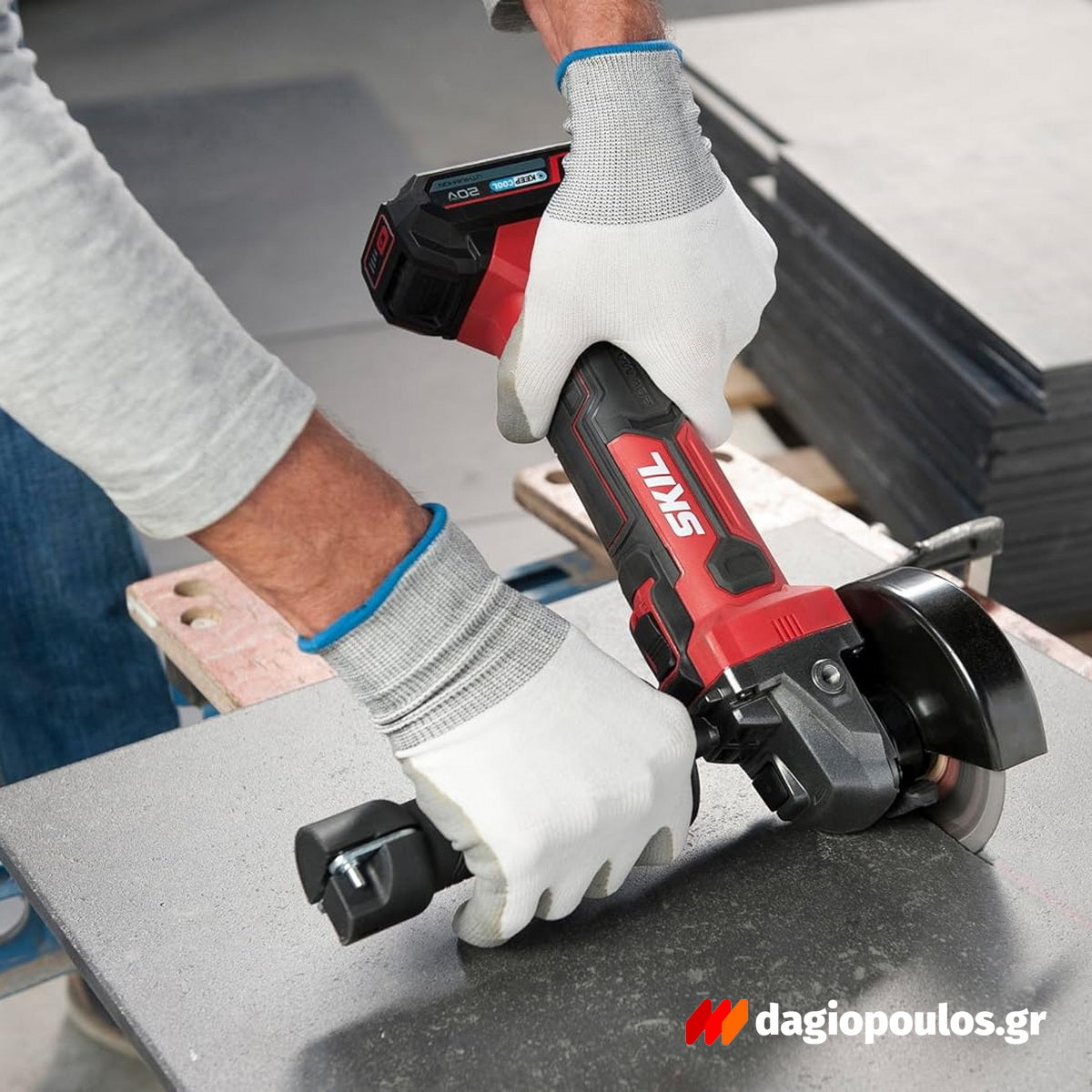 Skil 3930 CA 20V Max Brushless Γωνιακός Τροχός Μπαταρίας 18V Li-Ion 125mm Με Μπαταρία 5.0Ah