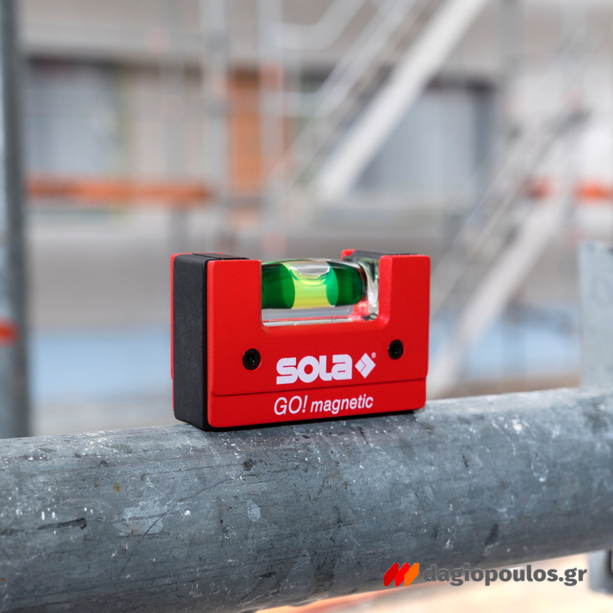 Sola GO Magnetic Μαγνητικό Αλφάδι Τσέπης 6cm Με Θήκη & Clip