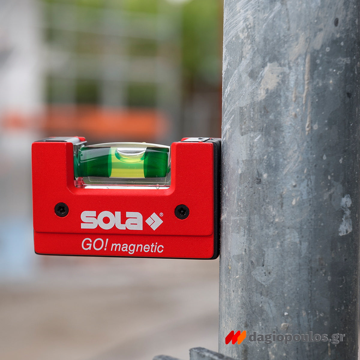 Sola GO Magnetic Μαγνητικό Αλφάδι Τσέπης 6cm Με Θήκη & Clip