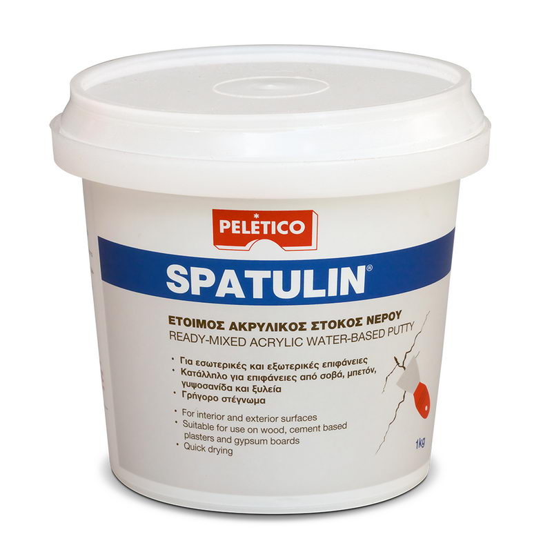 Peletico Spatulin Έτοιμος Στόκος Ακρυλικός Στοκαρίσματος & Σπατουλαρίσματος 1kgr