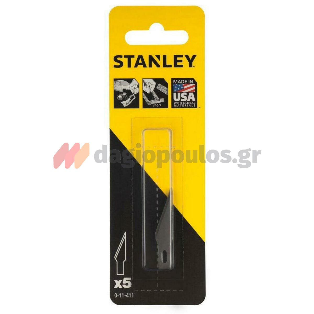 Stanley 0-11-411 Fatmax Λάμες (Λεπίδες) Ανταλλακτικές Νυστέρια Σετ 5 Τεμ