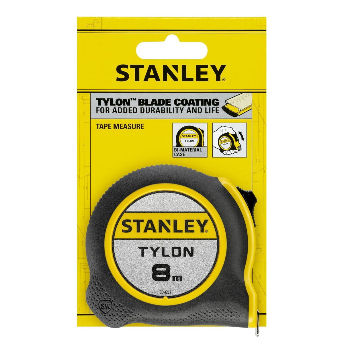 Stanley 0-30-657 Tylon Μέτρο Ρολό (Μετροταινία) 8mtr x 25mm