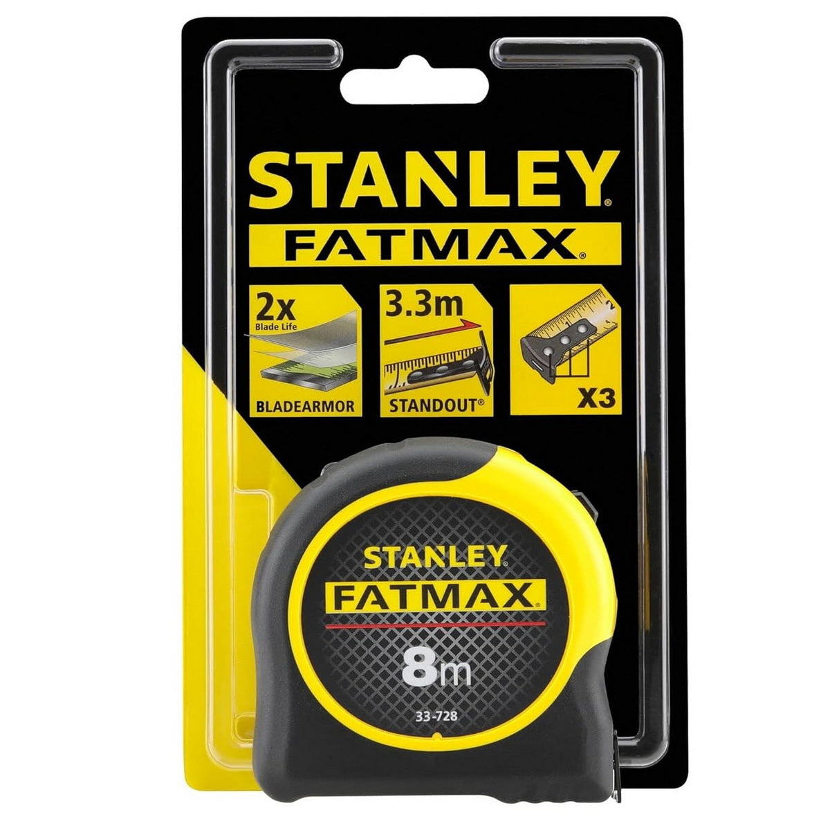 Stanley 0-33-728 Fatmax Μετροταινία 8mtr x 32mm