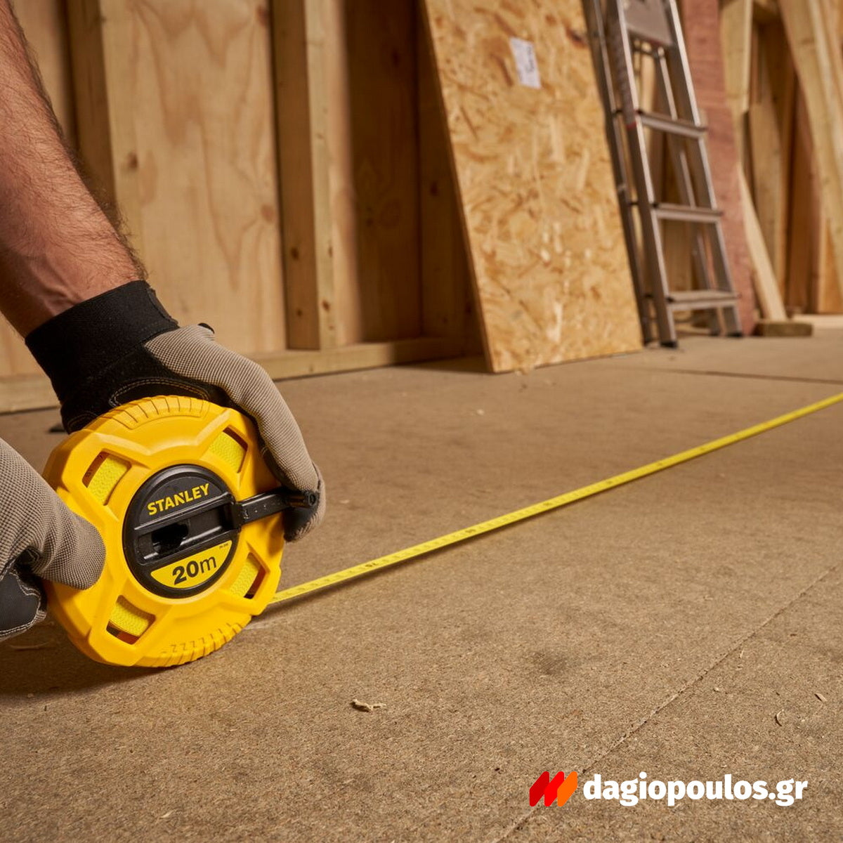 Stanley 0-34-296 Μετροταινία Κλειστού Κέλυφους Από ABS Με Ταινία Από Fiberglass 20mtr