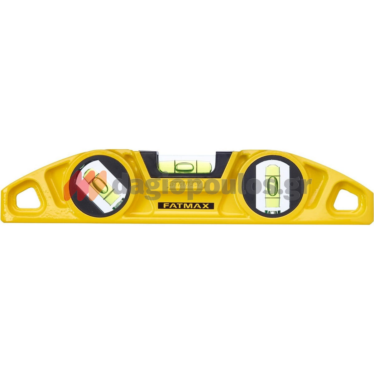 Stanley 0-43-603 Torpedo Αλφάδι Αλουμινίου Μαγνητικό Mini (Τορπίλη) Με 3 Μάτια 23cm