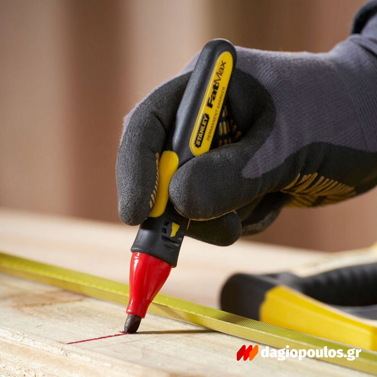 Stanley 0-47-315 FatMax Ανεξίτηλοι Μαρκαδόροι Μαρκαρίσματος & Σημαδέματος Σετ 3 Τεμ
