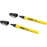 Stanley 0-47-316 FatMax Ανεξίτηλος Μαρκαδόρος Μαρκαρίσματος & Σημαδέματος Λεπτής Μύτης 2Τεμ.