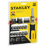 Stanley 0-54-925 Κατσαβίδι Καστάνιας Με Καρυδάκια & Μύτες Σετ 29 Τεμ