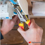 Stanley 0-84-008 MaxSteel Μυτοτσίμπιδο Κυρτό (Στραβοτσίμπιδο) Ηλεκτρολόγου Με Μόνωση VDE 1000V 200mm