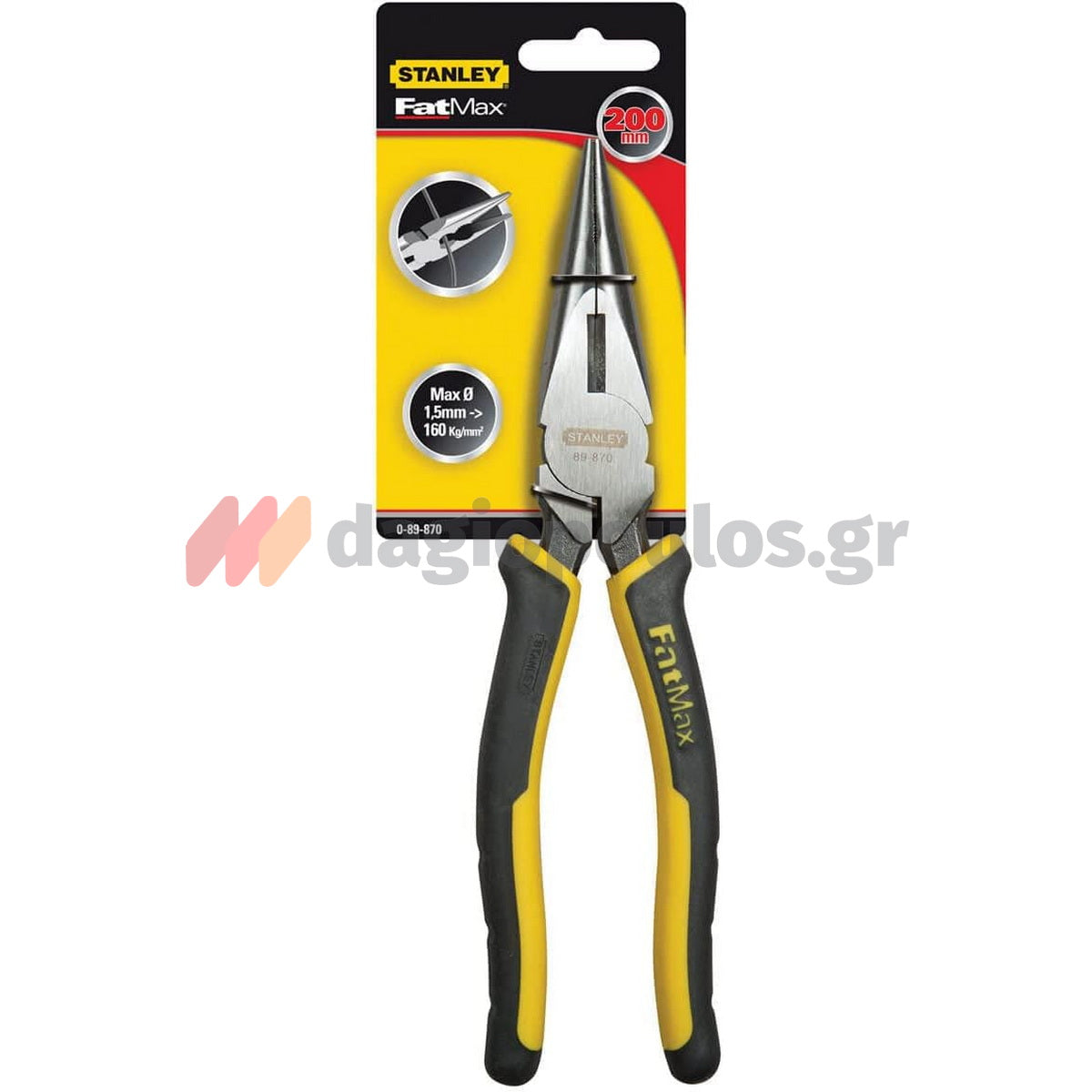 Stanley 0-89-869 Maxsteel Επαγγελματικό Μυτοτσίμπιδο Ίσιο 6.5" 160mm