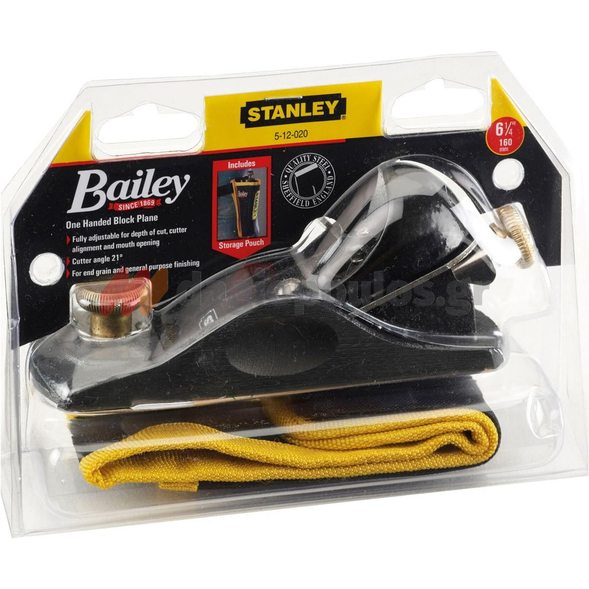 Stanley 1-12-020 Bailey Ροκάνι Χούφτας Πλήρως Ρυθμιζόμενο 160mm/40mm