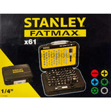 Stanley 1-13-902 Συλλογή Μύτες 1/4" Με Προέκταση Σετ 61 Τεμ