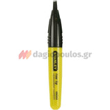 Stanley 1-47-324 FatMax Ανεξίτηλος Μαρκαδόρος Μαρκαρίσματος & Σημαδέματος Mini ΜΑΥΡΟΣ