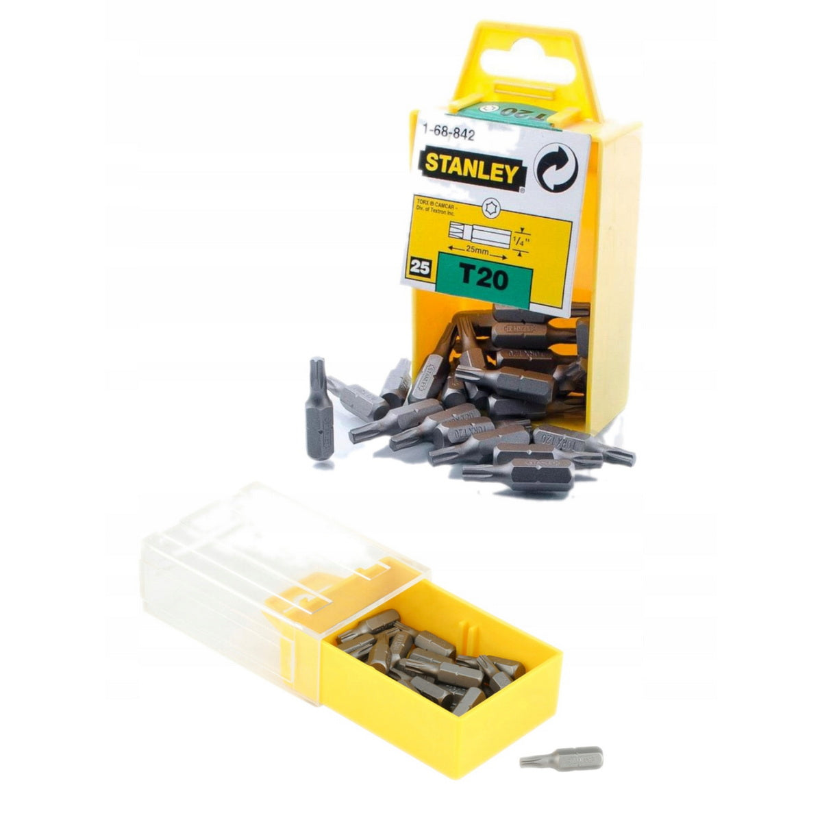 Stanley Επαγγελματικές Μύτες Torx Εξάγωνης Υποδοχής 1/4" Σετ 25 Τεμ