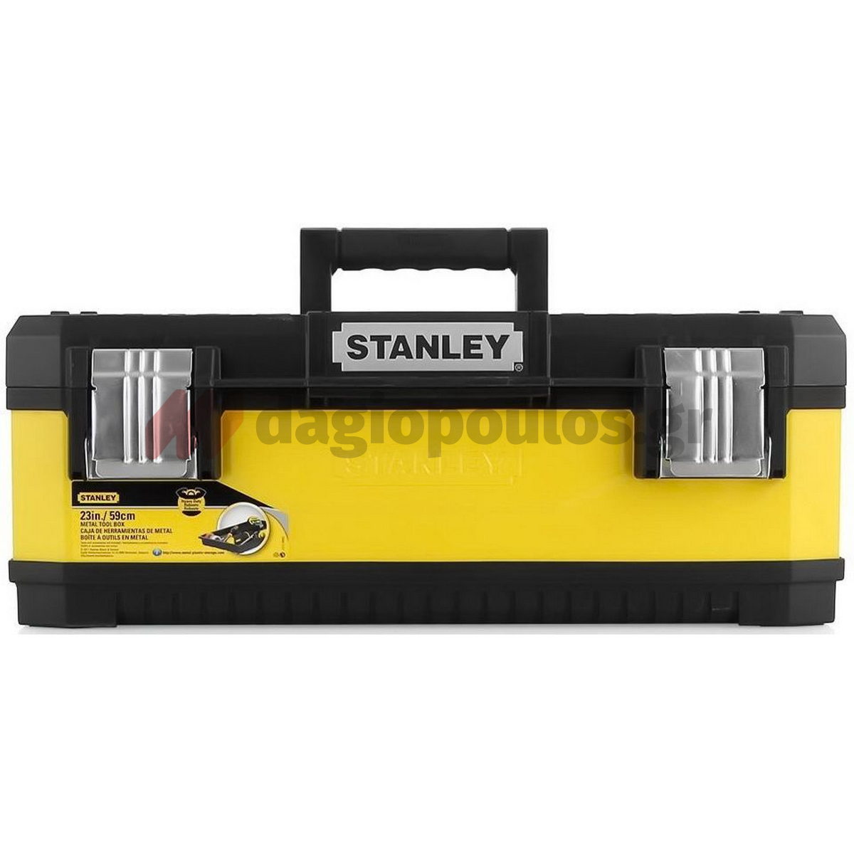 Stanley 1-95-613 Fatmax®Γκρι Μεταλλική Πλαστική Εργαλειοθήκη 23" 24.7Ltr