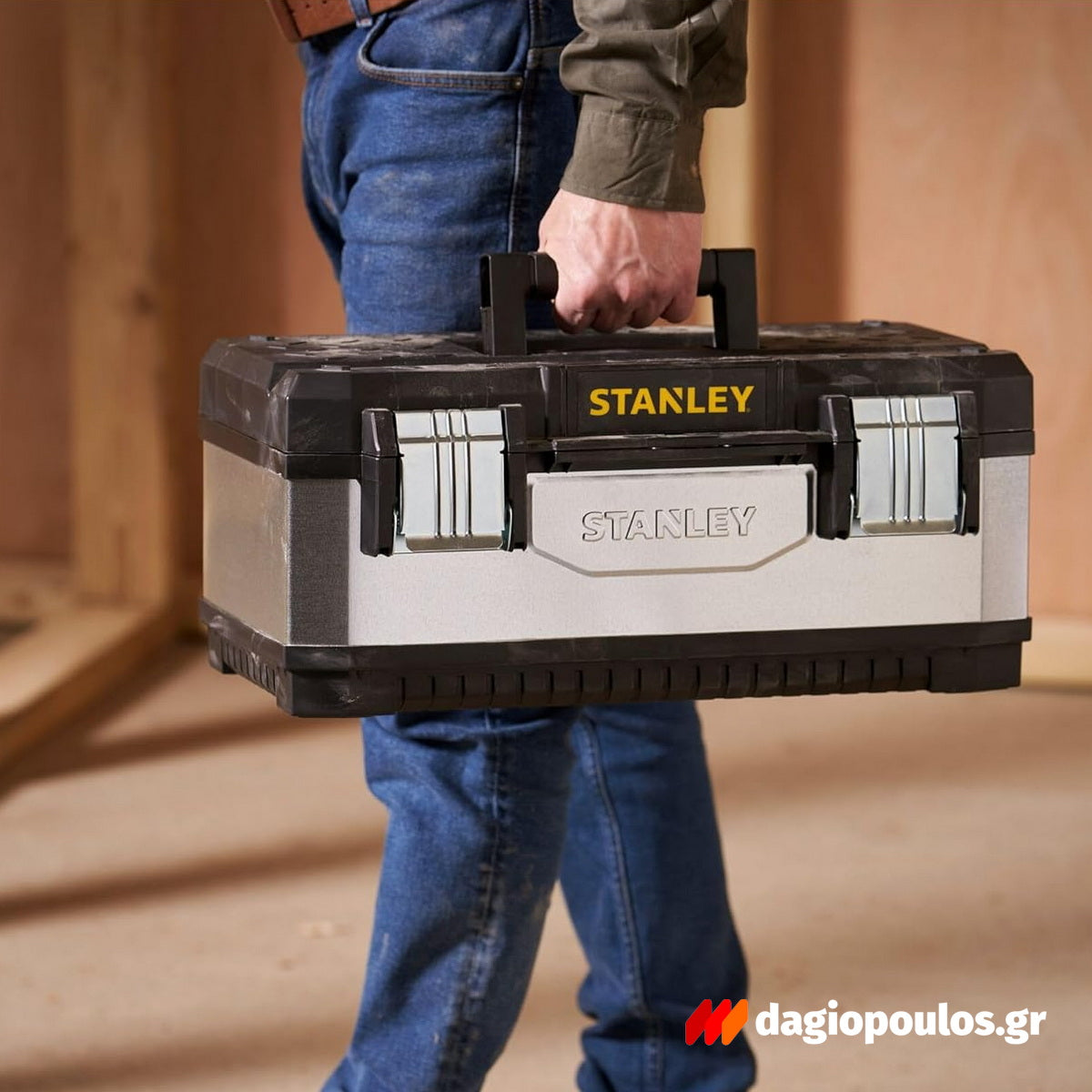 Stanley 1-95-618 Fatmax®Γκρι Μεταλλική Πλαστική Εργαλειοθήκη 20" 19.6Ltr
