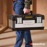 Stanley 1-95-618 Fatmax®Γκρι Μεταλλική Πλαστική Εργαλειοθήκη 20" 19.6Ltr