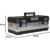 Stanley 1-95-619 Fatmax®Γκρι Μεταλλική Πλαστική Εργαλειοθήκη 23" 24.7Ltr