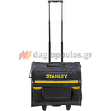 Τσάντα εργαλείων με τροχούς πλατύ άνοιγμα και εξωτερικές θήκες