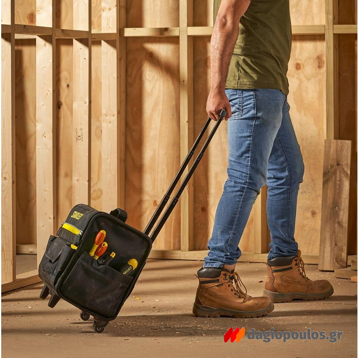 Stanley 1-97-515 Τσάντα Βαλίτσα Εργαλείων Τροχήλατη Με Τηλεσκοπική Λαβή