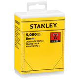 Stanley 1-TRA205-5T Συρραπτικά Δίχαλα (Συνδετήρες) Π Καρφωτικών Πιστολιών Χειρός 5000Τεμ 8mm