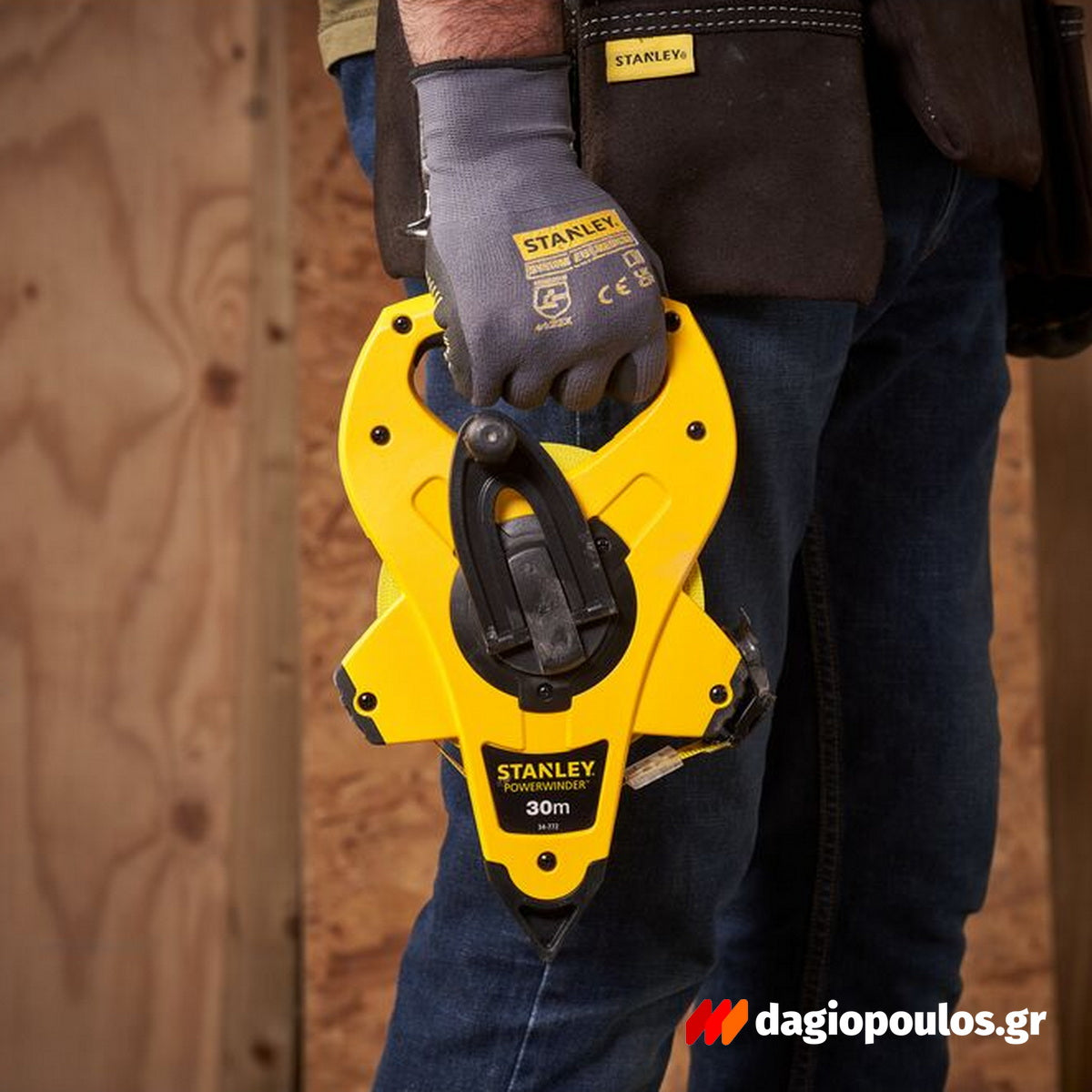 Stanley 2-34-772 Power Winder Μετροταινία Με Κέλυφος ABS & Ταινία Από Fiberglass 30mtr