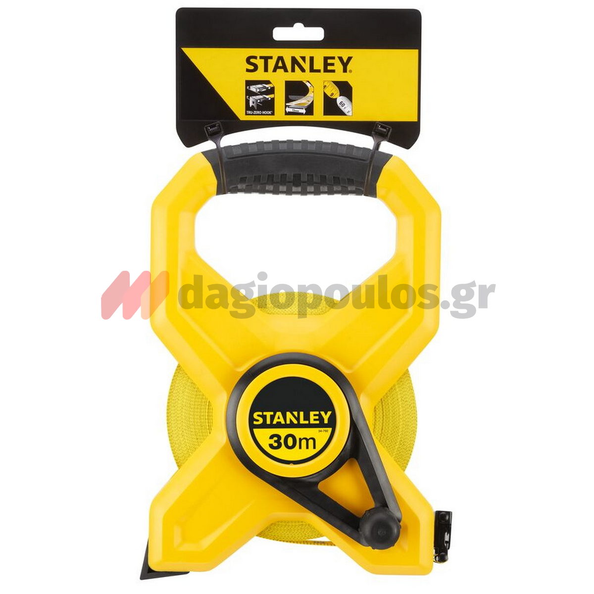 Stanley 2-34-792 Μετροταινία Με Ανοιχτό Κέλυφος ABS Και Ταινία Από Fiberglass 30mtr
