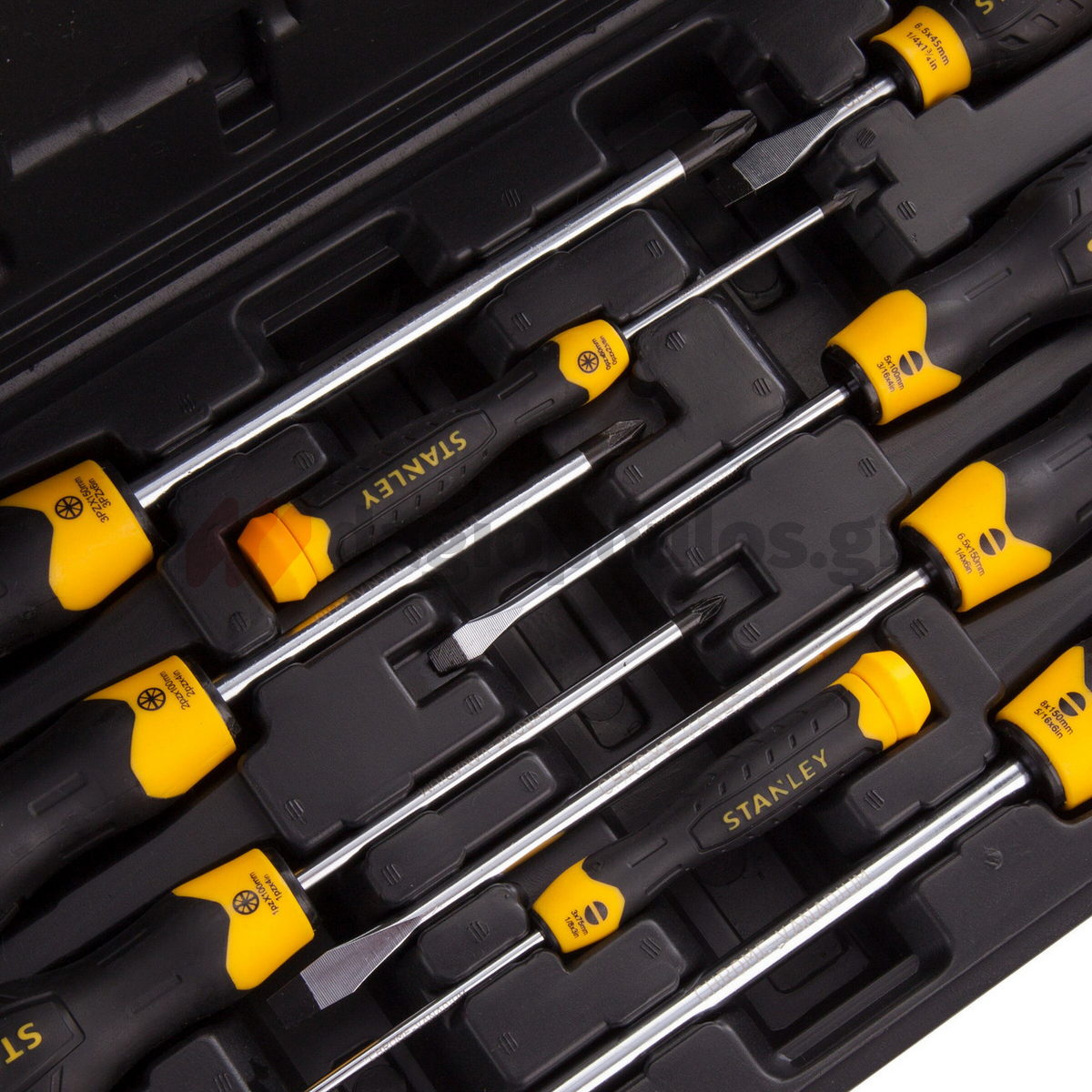 Stanley 2-65-014 Essential Cushion Grip Συλλογή Κατσαβίδια Σετ 10 Τεμ