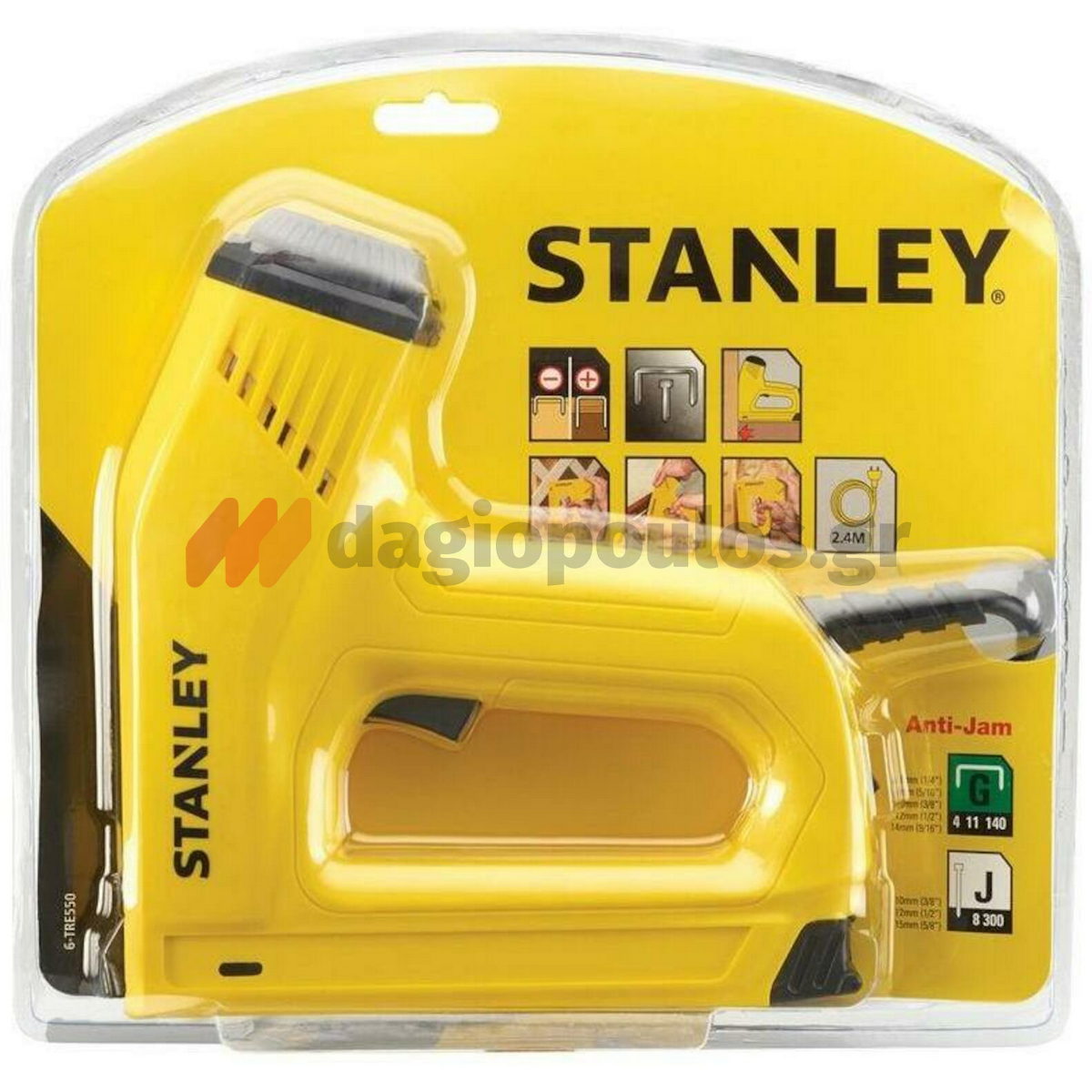 Stanley 6-TRE550 Ηλεκτρικό Καρφωτικό Με Εργονομική Λαβή 6-14mm