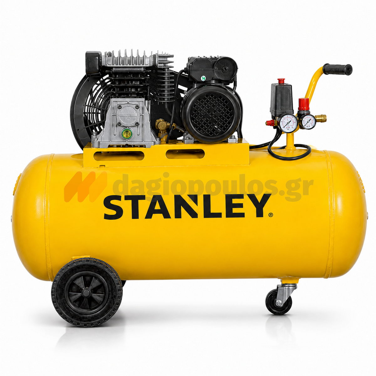 Stanley B 345/10/100 Αεροσυμπιεστής Κομπρεσέρ Αέρα Με Ιμάντα 3.0Hp 100Lit