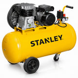 Stanley B 345/10/100 Αεροσυμπιεστής Κομπρεσέρ Αέρα Με Ιμάντα 3.0Hp 100Lit