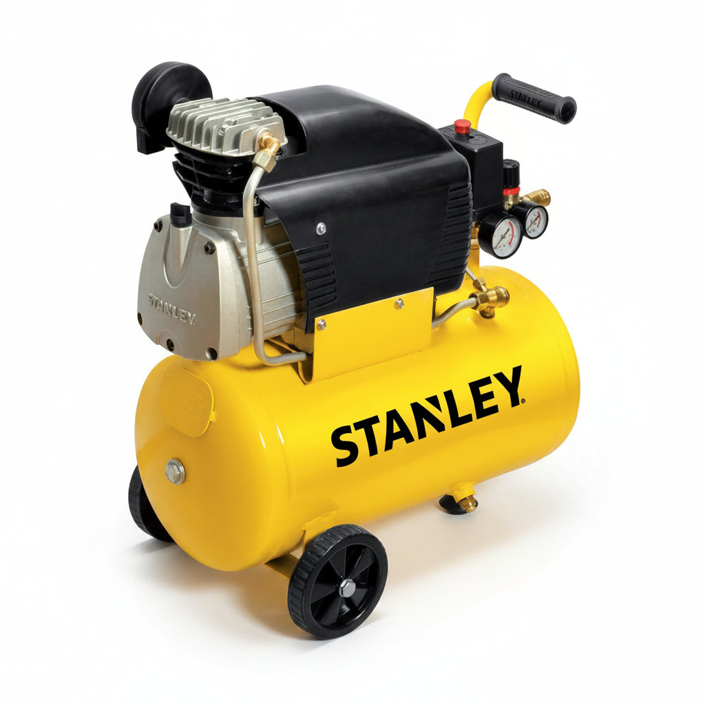 Stanley D211/8/24 Αεροσυμπιεστής Κομπρεσέρ Αέρα Μονομπλόκ 2.0Hp 24Lit