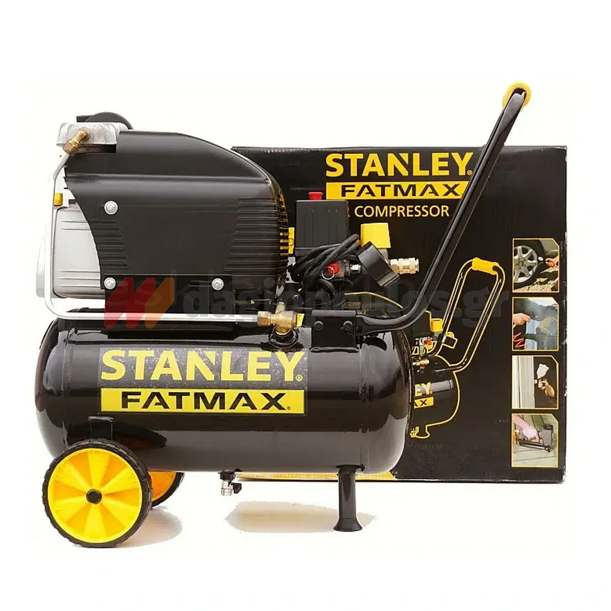 Stanley D 251/10/50S Αεροσυμπιεστής Κομπρεσέρ Αέρα Μονομπλόκ 2.5Hp 50Lit