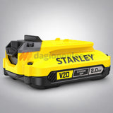 Stanley SFMCB12D2 Fatmax V20 Συλλογή Φορτιστής Με 2 Μπαταρίες 18V Li-Ion 2.0Ah
