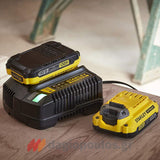 Stanley SFMCB12D2 Συλλογή Φορτιστής Με 2 Μπαταρίες 18V Li-Ion 2.0Ah