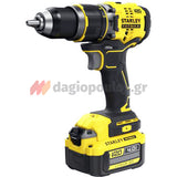 Stanley SFMCD721M2K-QW V20 Brushless Κρουστικό Δραπανοκατσάβιδο 18V Με 2 Μπαταρίες 4.0Ah