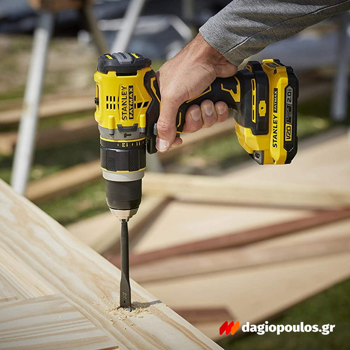 Stanley SFMCD721M2K-QW V20 Brushless Κρουστικό Δραπανοκατσάβιδο 18V Με 2 Μπαταρίες 4.0Ah