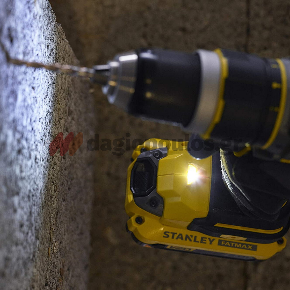 Stanley Fatmax SFMCD721D2K-QW 20V Brushless Κρουστικό Δραπανοκατσάβιδο 18V Με 2 Μπατ.20Ah