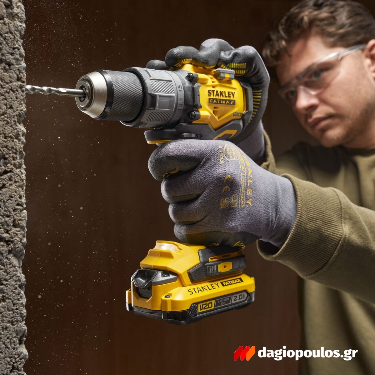 Stanley SFMCD726B-XJ 20V Fatmax Brushless Κρουστικό Δραπανοκατσάβιδο Μπαταρίας 18V Li-Ion SOLO