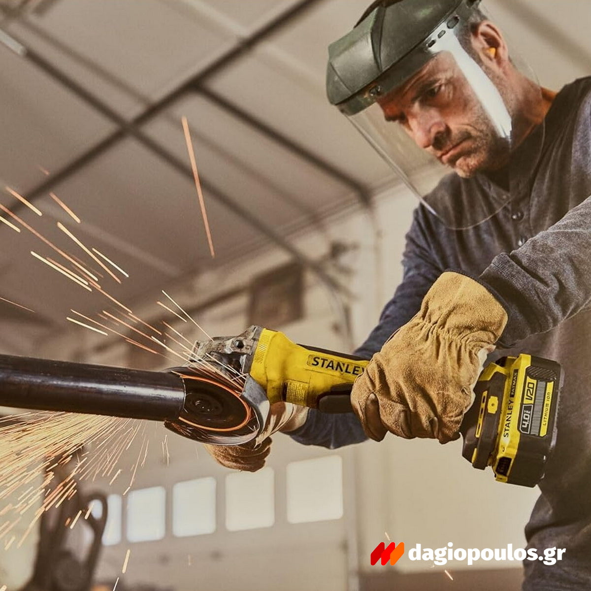 Stanley SFMCG700B-XJ Fatmax 20V Γωνιακός Τροχός Μπαταρίας 18V Li-Ion 125mm SOLO