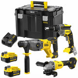 Stanley SFMCK367M2T-QS V20 Συλλογή Brushless Πνευματικό Πιστολέτο, Γωνιακός Τροχός, Κατσαβίδι Γυψοσανίδας 2 Μπατ.4.0Ah, Φορτιστής, Βαλίτσα ProStack